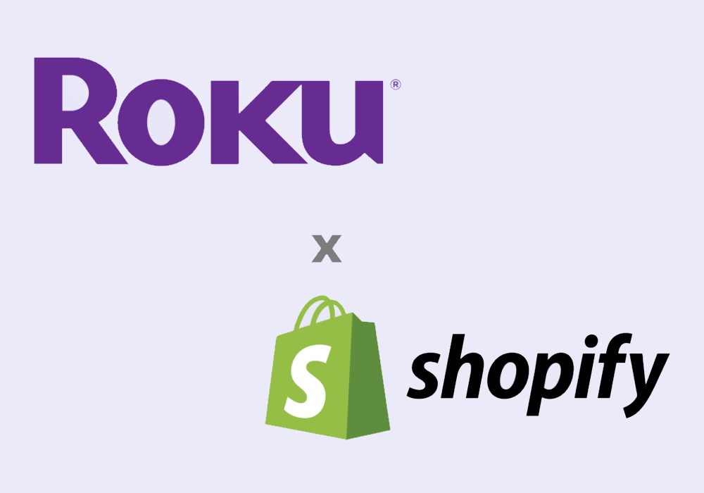 Roku and Shopify logos